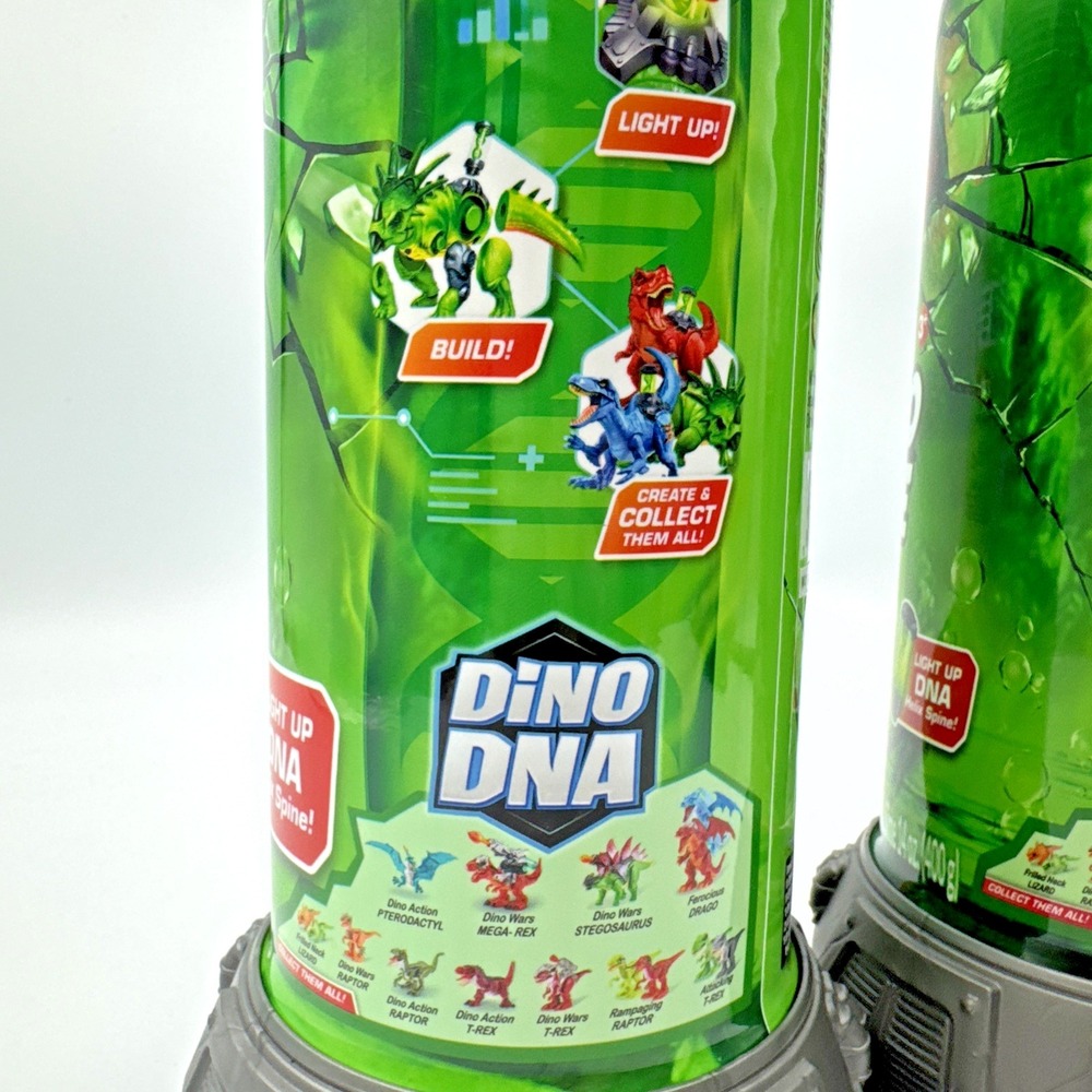 2 X Robo Alive Dino DNA Dinosaur Robot Toy - Light-Up DNA Helix Spine - Picture 3 of 7